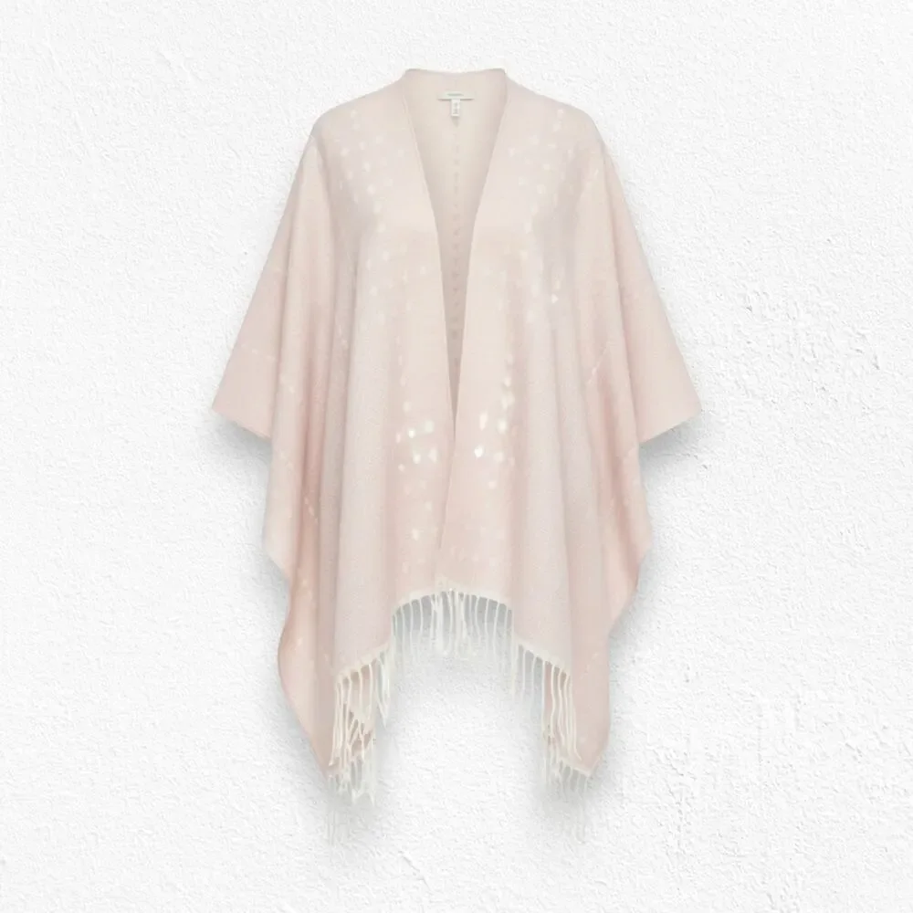 Gentle Fawn Hermosa Pink Fringe Kimono Sweater The Hermosa Cover Up Size Small
